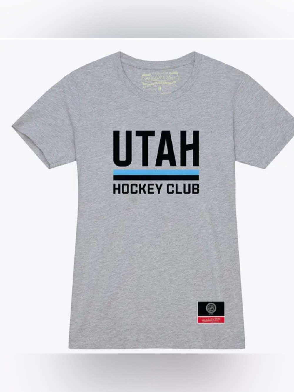 Mitchell & Ness Utah Hockey Club crew neck t-shirt heather grey size M new